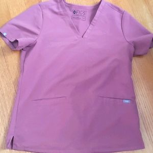 Figs Mauve casma top